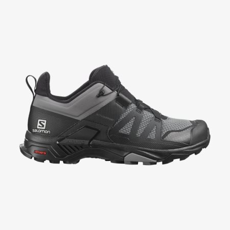 Salomon X ULTRA 4 Mens Hiking Shoes Black/Grey UK CWNA